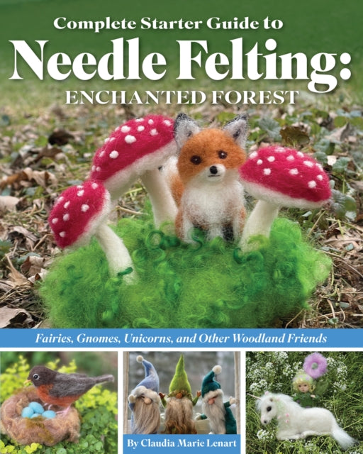Binding: Paperback
Description: Needle felting is a process that uses barbed needles to mash wool fibers together forming a denser material into an endless range of shapes and forms a great way to make adorable fully dimensional soft sculptures.
