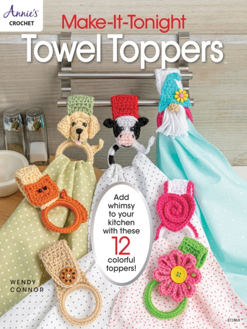 Binding: Paperback
Description: These 12 towel toppers are a great way to use up your yarn stash and add whimsy to your kitchen. With small amounts of worsted - weight yarn you can make several fun and practical projects to keep your towels handy.