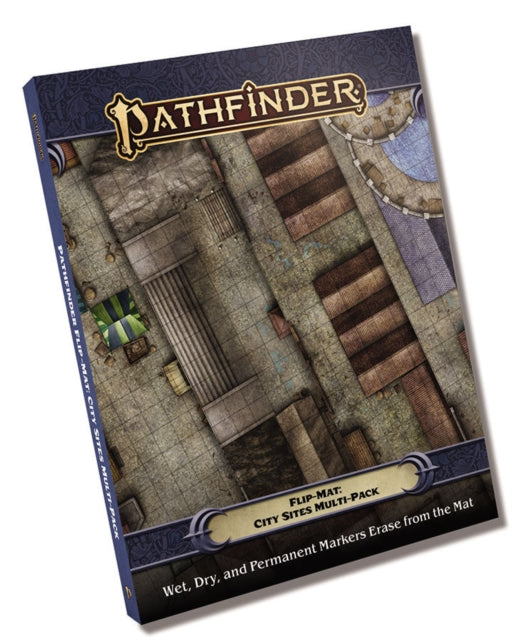 Binding: Toys & Hobbies
Description: Whether your players are just arriving in town heading out for some shopping carousing at a local tavern or fighting fortheir lives in the back alleys Pathfinder Flip - Mat: City Sites Multi - Pack hasyou covered.