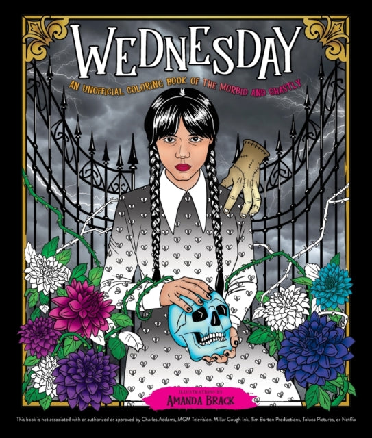 Binding: Paperback
Description: Celebrate your love of Wednesday Addams with this morbidly charming coloring book inspired by the hit Netflix show.