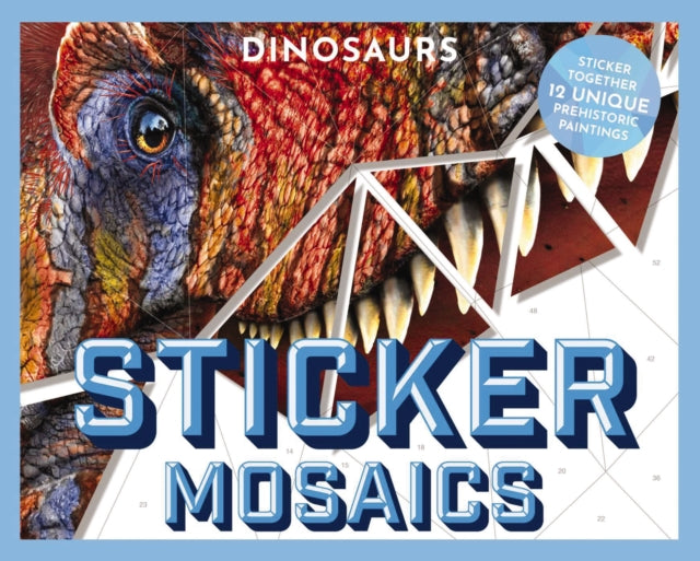 Binding: Paperback
Description: Puzzle and sticker together 12 unique prehistoric designs with Sticker Mosaics: Dinosaurs. There is no artistic skill required just match the stickers to their numbers in each design and create a prehistoric masterpiece.