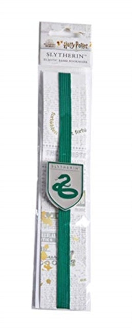 Binding: Specialty Items
Description: Show your Slytherin pride with this officially licensed bookmark. Featuring an elastic band with an attached enameled accessory of the Slytherin crest you simply wrap the elastic band around your book or journal to mark your page.
