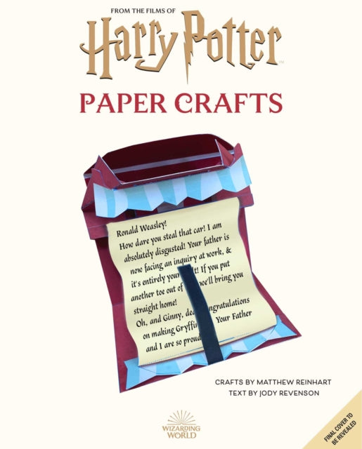 Binding: Paperback
Description: Harry Potter: Paper Crafts is a unique collection of more than 20 magical paper crafts inspired by the Harry Potter films.