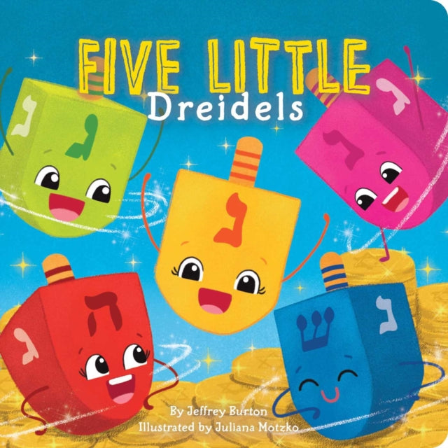 Binding: Special Bindings
Description: Celebrate the holiday season with this festive Chanukah board book that's a twist on the popular nursery rhyme Five Little Monkeys! Five little dreidels spinning all around. One got dizzy and then fell down.