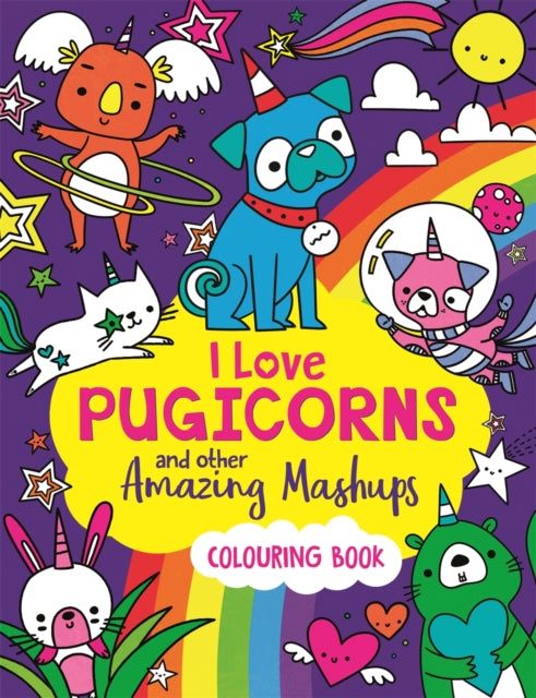 Binding: Paperback
Description: Discover the magical world of pugicorns unicorns pandacorns and much more in this unique colouring book.