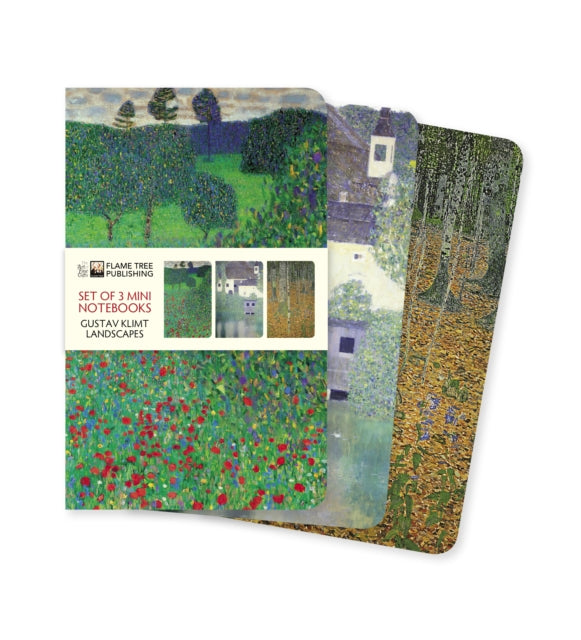 Binding: Notebooks, Journals, And Diaries
Description: The Klimt Landscapes Set of 3 Mini Notebooks features a collection of three mini foiled notebooks with alternating lined and blank pages. Each notebook has a different beautiful design: Poppy Field Water Castle (1908) and The Birch Wood (1903).