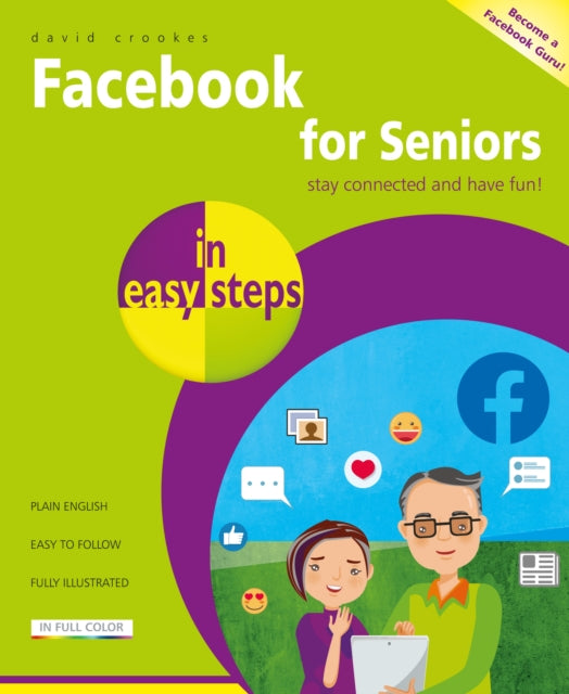 Binding: Paperback
Description: Not on Facebook yet? Then Facebook for Seniors in easy steps is the perfect companion to enable you to join this popular social media site and stop missing out! Set up an account and post on Facebook whilst maintaining your privacy and staying safe.