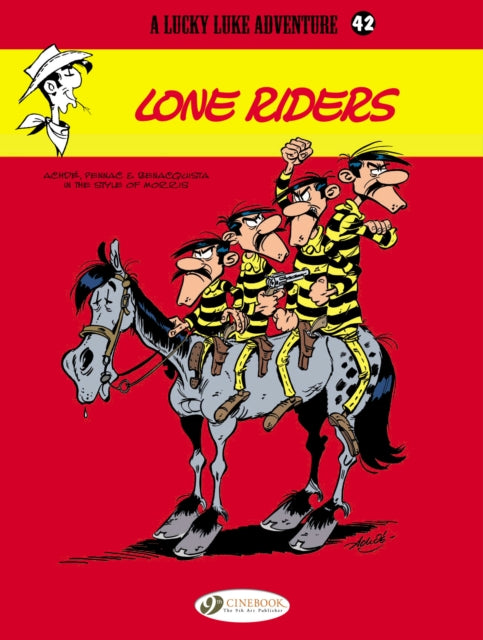 Binding: Paperback
Description: After their umpteenth defeat at Lucky Luke's hands the Dalton brothers get into a big argument that ends with the four of them splitting up. They make a deal: Whoever is first to get a million dollars will be the leader of the gang.