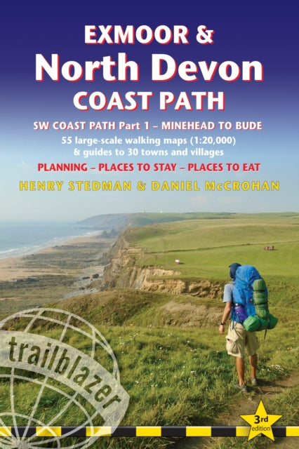 Exmoor & North Devon Coast Path Trailblazer Walking Guide Minehead To Bude