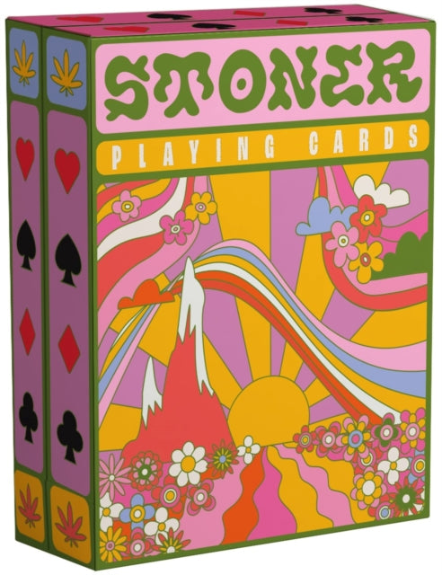 Binding: Toys & Hobbies
Description: Get trippy on game night with this psychedelic deck of cards. The Stoner Playing Cards are the perfect addition to any game night. With a different psychedelic illustration on each card this deck will transport you to a trippy wonderland.
