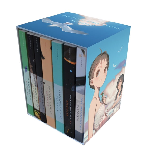 Binding: Paperback
Description: From the popular Monogatari Series by Nisi Oisi N comes the final season of the novels in a beautiful new box set. Vofan who has created beautiful cover artwork since the beginning of the series has created exclusive new artwork just for this project.