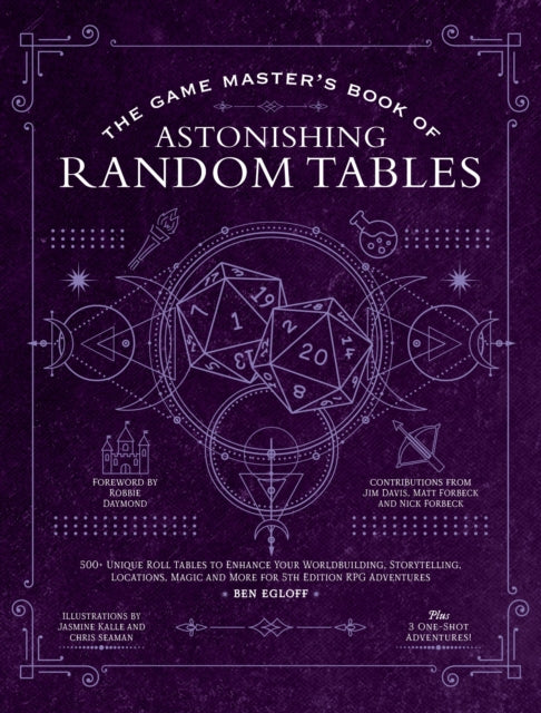 Egloff Ben - The Game Master's Book Of Astonishing Random Tables 300+ Unique Roll Tables To Enhance Your Worldbuilding Storytelling Locations Magic And More For 5th Edition Rpg Adventures - Hardcover