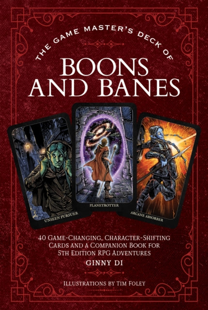 Binding: Paperback
Description: DARE YOUR Players TO Tempt FATE! Whether you're looking to reward your party for a job well done or show them the consequences of angering the wrong deity The Game Master's Deck of Boons and Banes can bring a shifting power dynamic to every sessions.