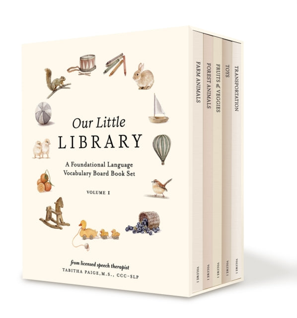 Paige Tabitha - Our Little Library A Foundational Language Vocabulary Board Book Set For Babies