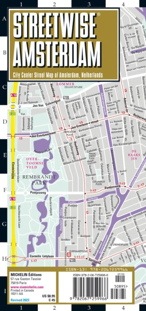Binding: Visual And Mapping
Title: Streetwise Amsterdam Map - Laminated City Center Street Map Of Amsterdam Netherlands City Plan
Author(s): Michelin
Publisher: Michelin Editions Des Voyages
Barcode: 9782067259966
Pages: 1 Pages
Publication Date: 5/1/2023
Category: Street Maps & City Plans