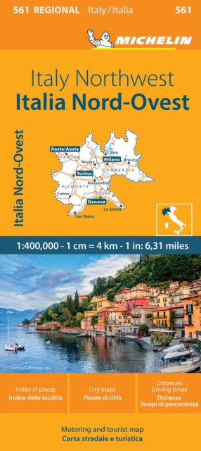 Binding: Visual And Mapping
Description: (Edition revised in 2023) Michelin Italy Northwest Regional Map scale 1/400,000 will provide you with an extensive coverage of primary secondary and scenic routes for this region.