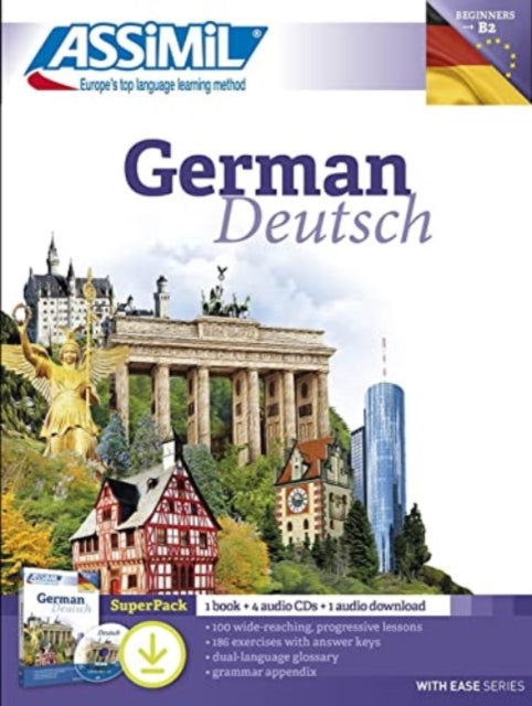 Binding: Multiple Components
Description: A 592 - page book with 100 lessons 4 audio C Ds and 1 audio download. German for English speakers. The audio now available for download and on CD. This is the latest edition of our German course one of the best selling courses in our catalogue.