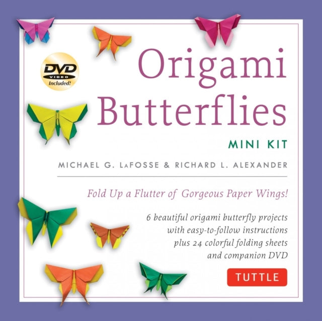 Binding: Multiple Components
Description: Fold beautiful paper butterflies with this easy origami kit. Whimsical exquisite and fragile butterflies and moths have enchanted and inspired people for centuries.