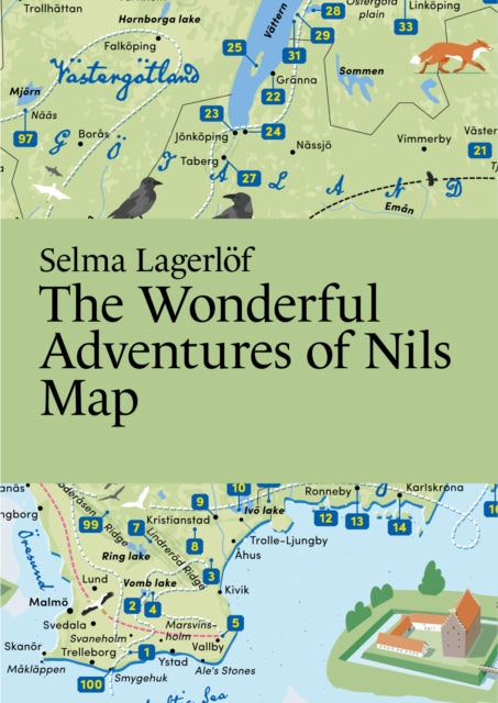 Binding: Visual And Mapping
Description: Join Nils Holgersson on his wonderful journey through Sweden! An illustrated map with 100 places highlighted along the way.