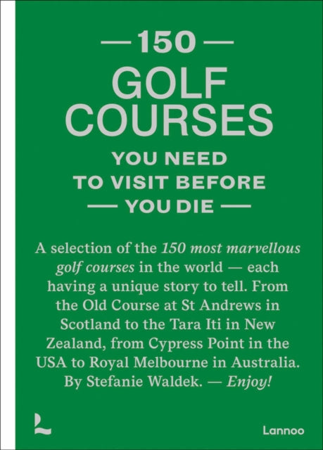 Binding: Hardcover
Description: Following 150 Bars 150 Restaurants 150 Hotels 150 Houses and 150 Gardens 150 Golf Courses You Need to Visit Before You Die is the newest addition to the successful 150 series. Here are the most beautiful golf courses in the world presented in a handy and handsomely illustrated guide.