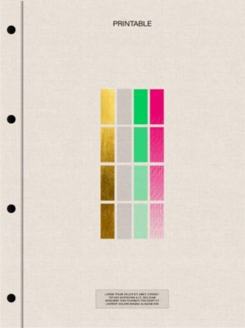 Binding: Paperback
Description: Printable is a stunning showcase of familiar and innovative methods that elevate printed matter for branding and beyond. In an increasingly digital world the art of printing has become more precious than ever.