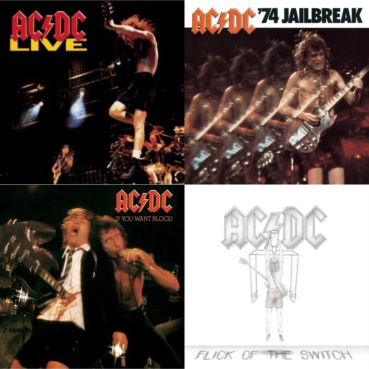 74 Jailbreak & If You Want Blood You've Got It & Flick Of The Switch & Live