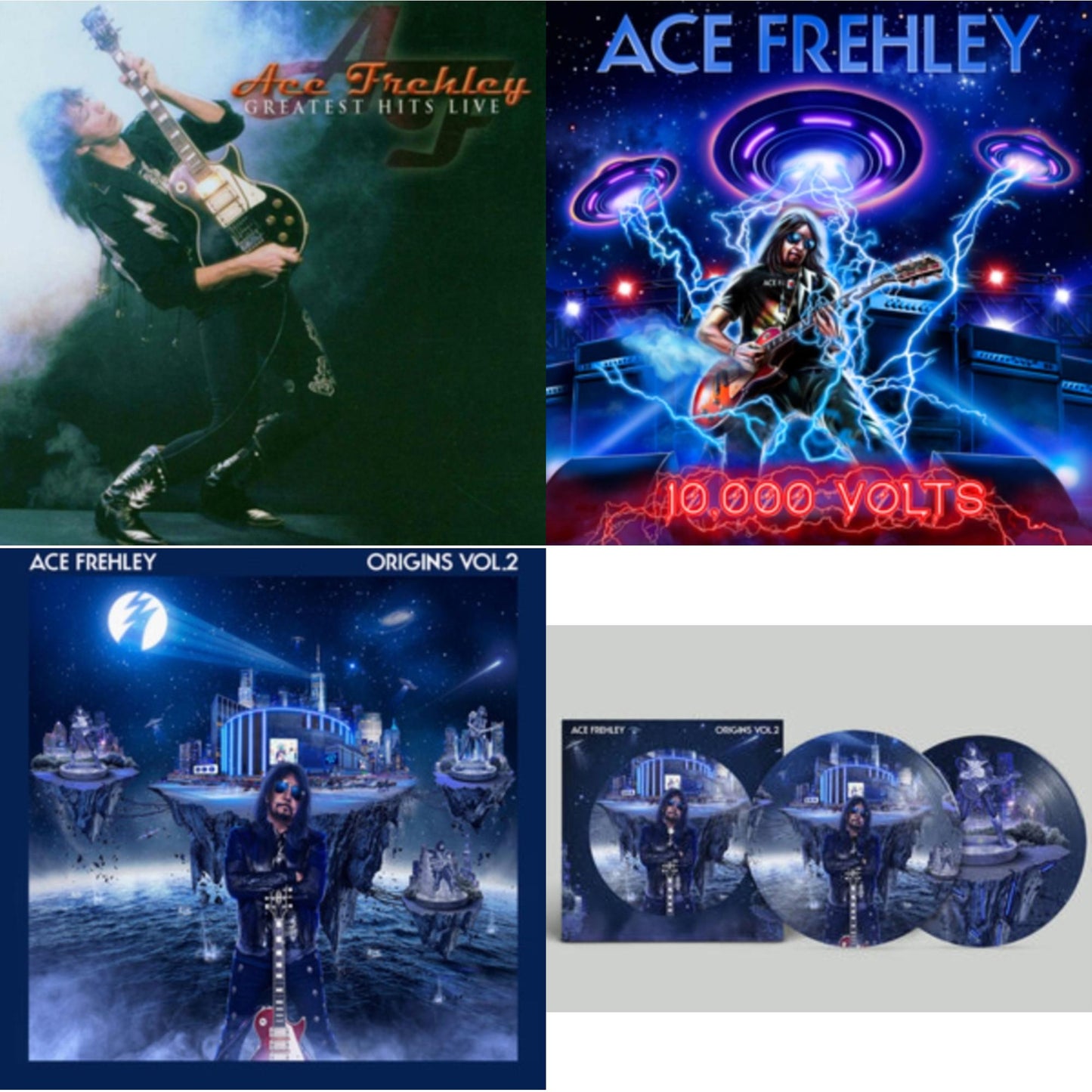 Greatest Hits Live & 10,000 Volts (Edge Only Splatter/Metal Gym Locker/Red Splatter LP Vinyl) & Origins: Vol. 2 (I) & Origins: Vol. 2 (Picture Disc)
