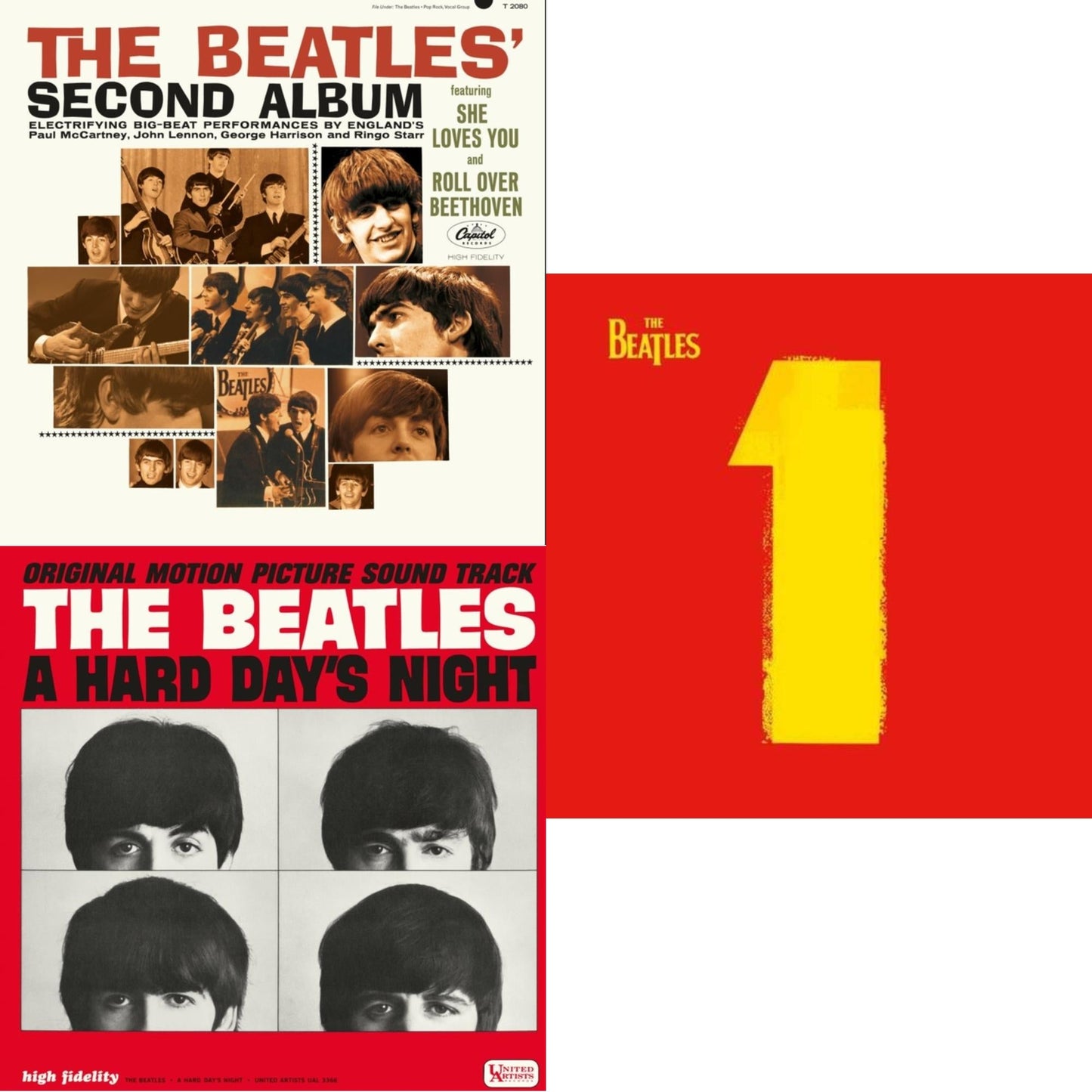 Beatles Second Album & Hard Day's Night (Ost) & 1 (2015 Reissue)
