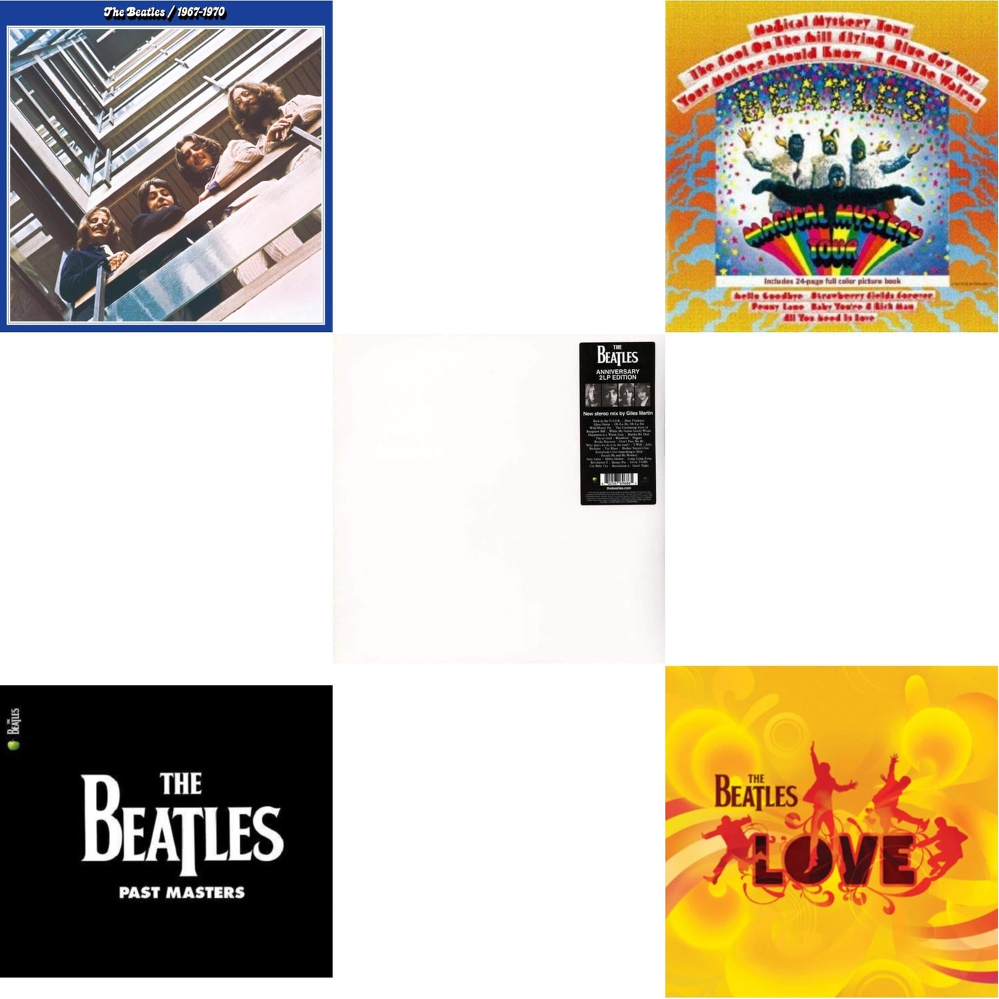 Magical Mystery Tour & Past Masters 1 & 2 & Beatles 1967-1970 (2023 Edition) (Half-Speed) (3LP) & Love & Beatles (The White Album) (2LP)