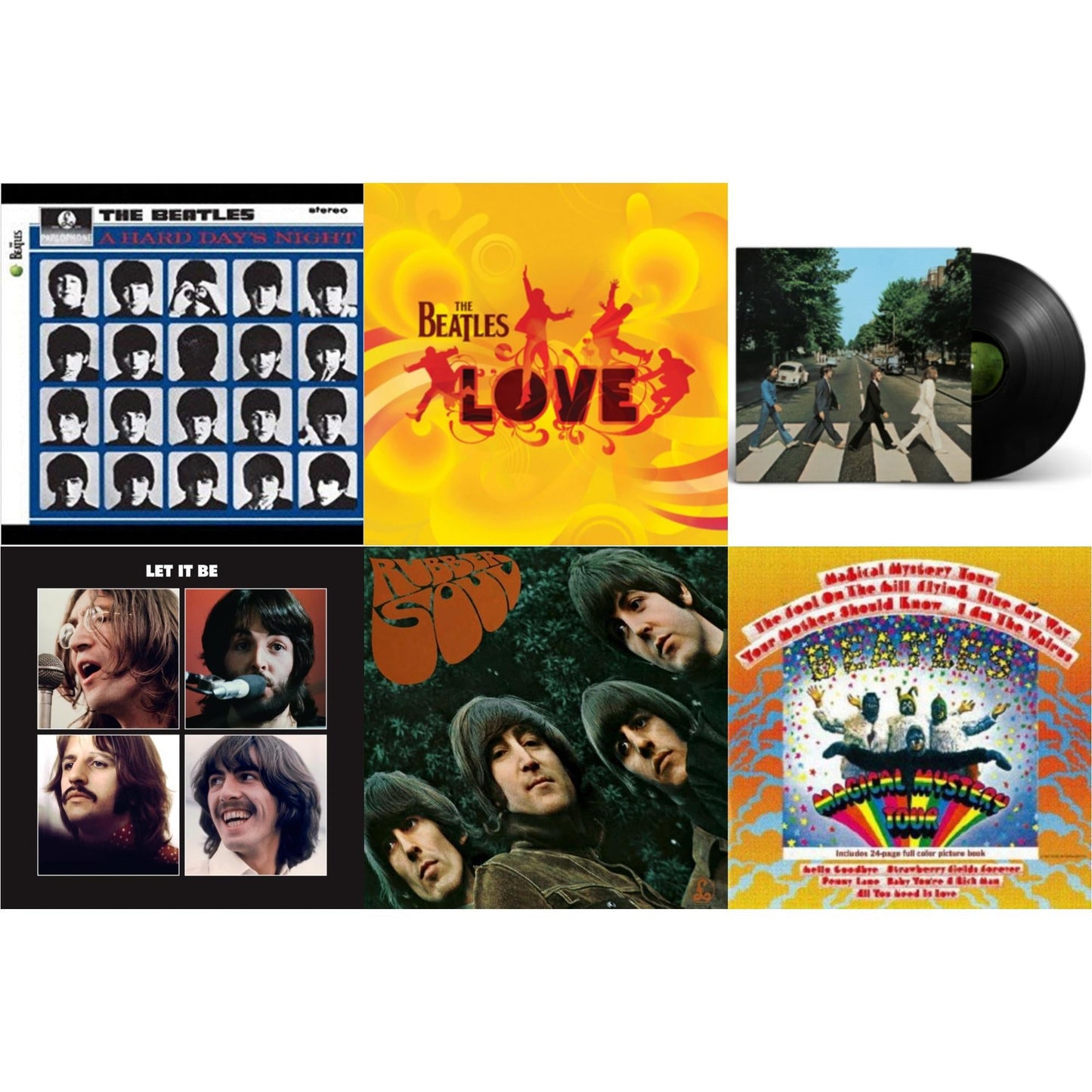 Hard Day's Night & Rubber Soul & Magical Mystery Tour & Let It Be Special Edition & Love & Abbey Road Anniversary