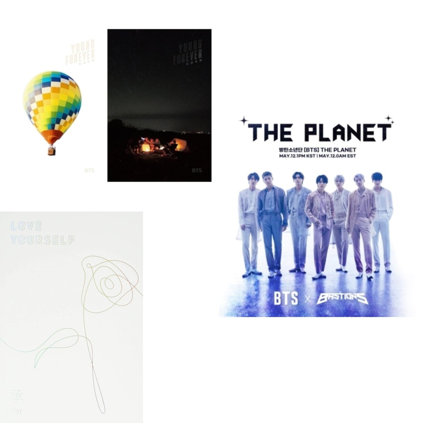 In The Mood For Love (Young Forever) (Special Album/Book/Card) & Love Yourself: Her (Photobook) & Planet (Bastions Ost)