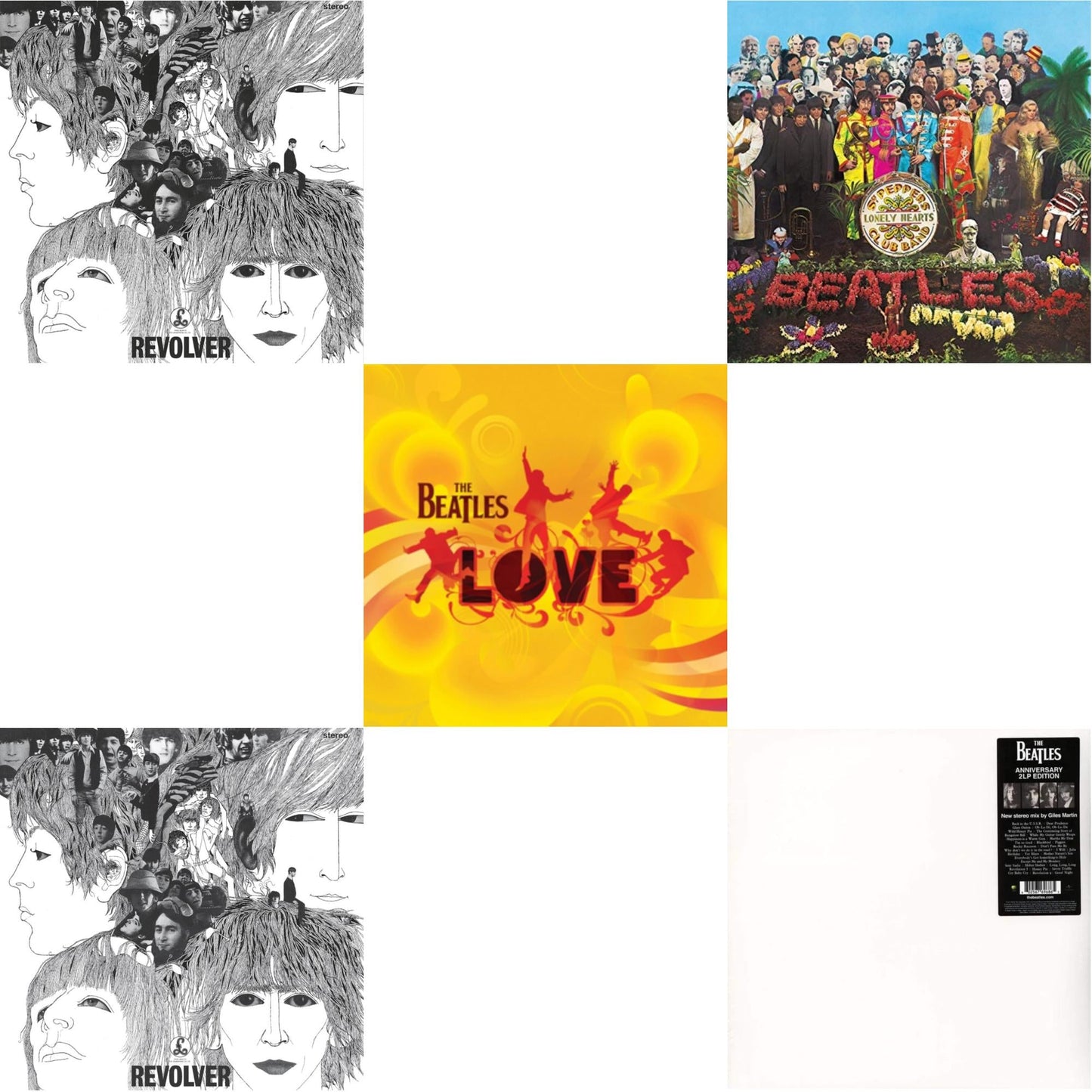 Revolver Special Edition & Revolver - Special Edition (Picture Disc) & Love & Sgt. Pepper's Lonely Hearts Club Band (2017 Stereo Mix/180G/Original Stencils) & Beatles (The White Album) (2LP)