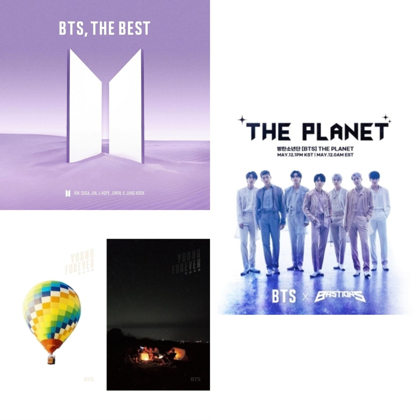 BTS: The Best (2CD/Booklet) (Japanese Ver.) & In The Mood For Love (Young Forever) (Special Album/Book/Card) & Planet (Bastions Ost)