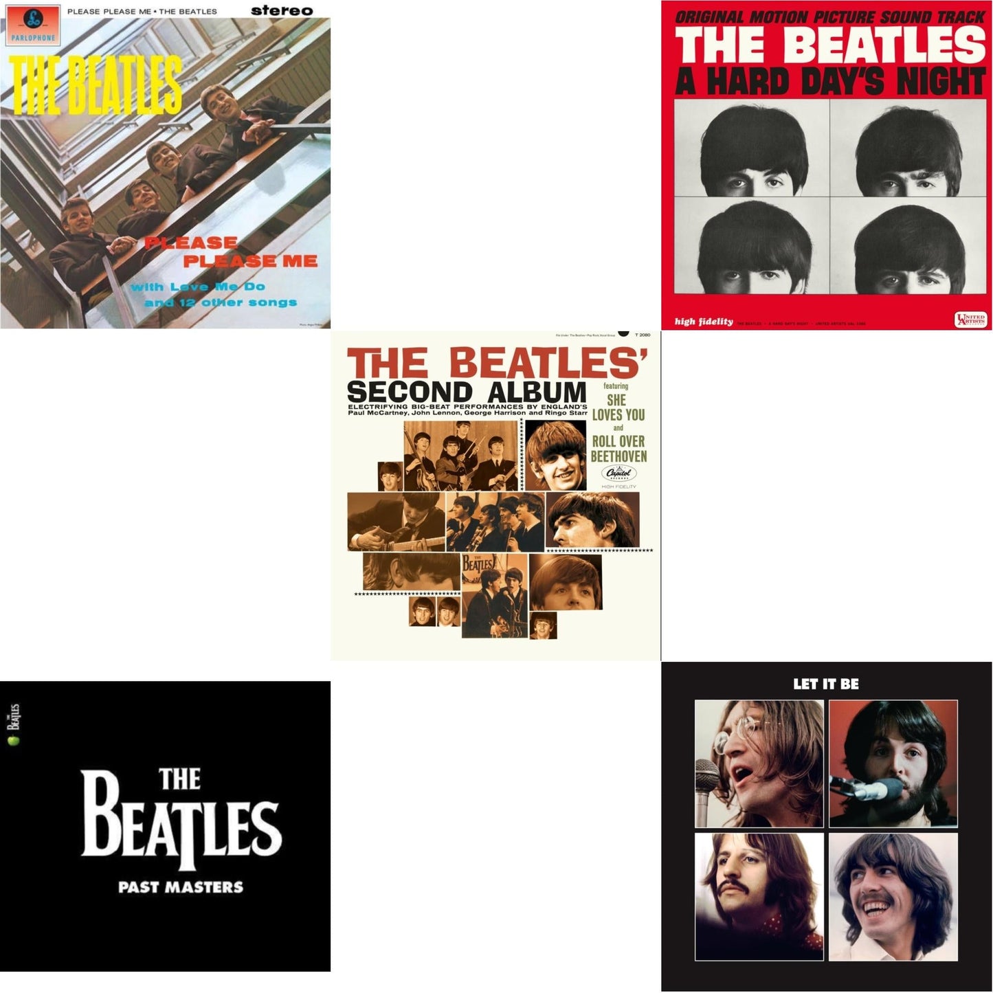 Please Please Me & Past Masters 1 & 2 & Beatles Second Album & Hard Day's Night (Ost) & Let It Be Special Edition