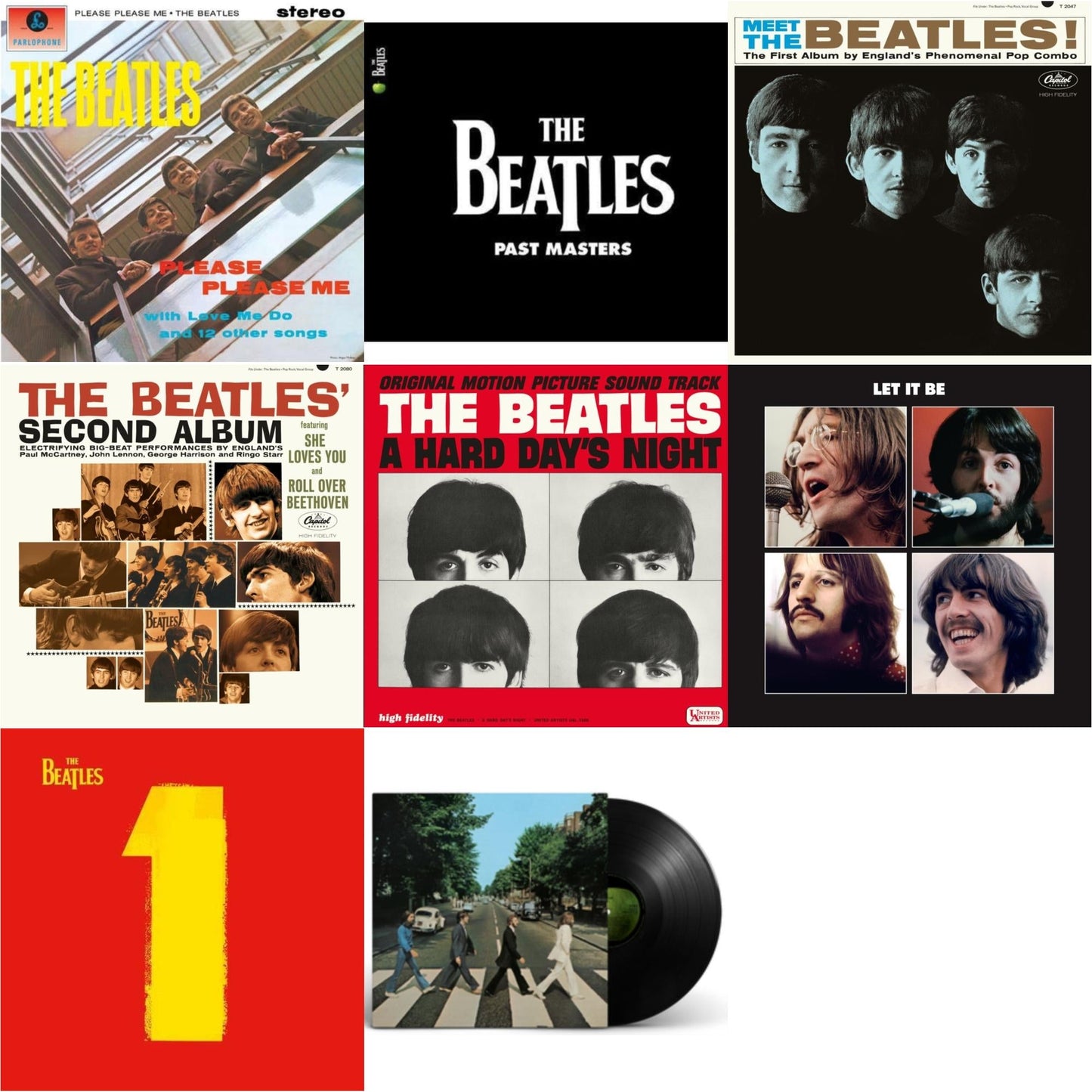 Please Please Me & Past Masters 1 & 2 & Meet The Beatles! & Beatles Second Album & Hard Day's Night (Ost) & Let It Be Special Edition & 1 (2015 Reissue) & Abbey Road Anniversary