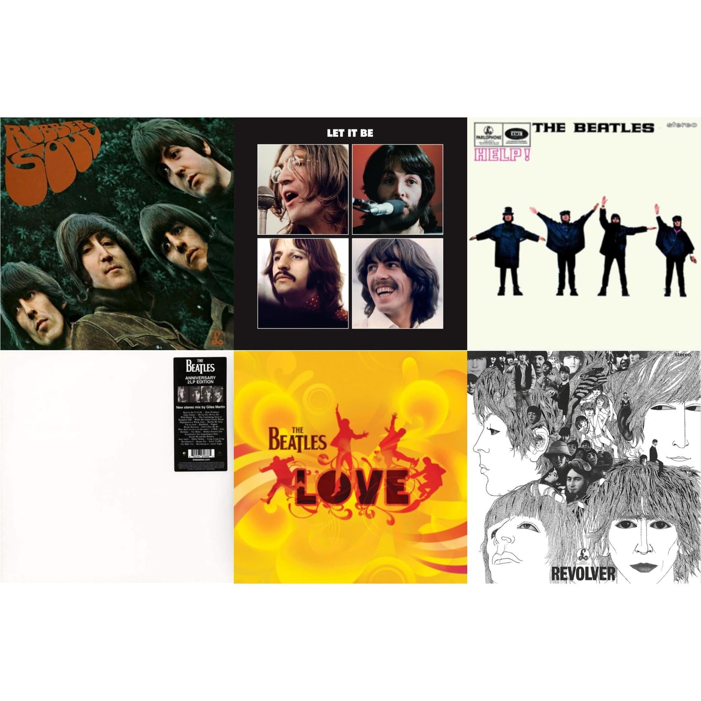 Help & Rubber Soul & Revolver Special Edition & Let It Be Special Edition & Love & Beatles (The White Album) (2LP)