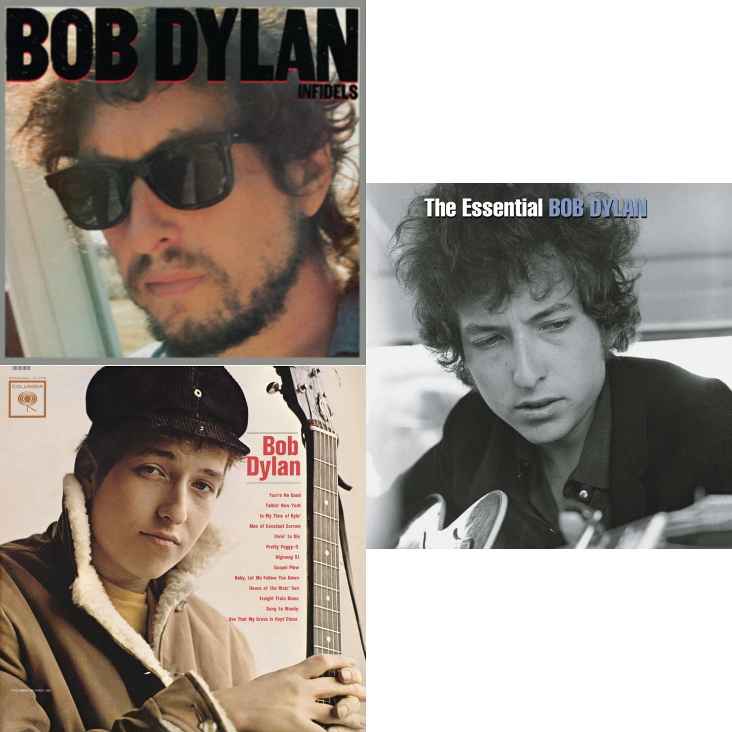 Infidels (150G/Dl Insert) & Bob Dylan (Mono) & Essential Bob Dylan