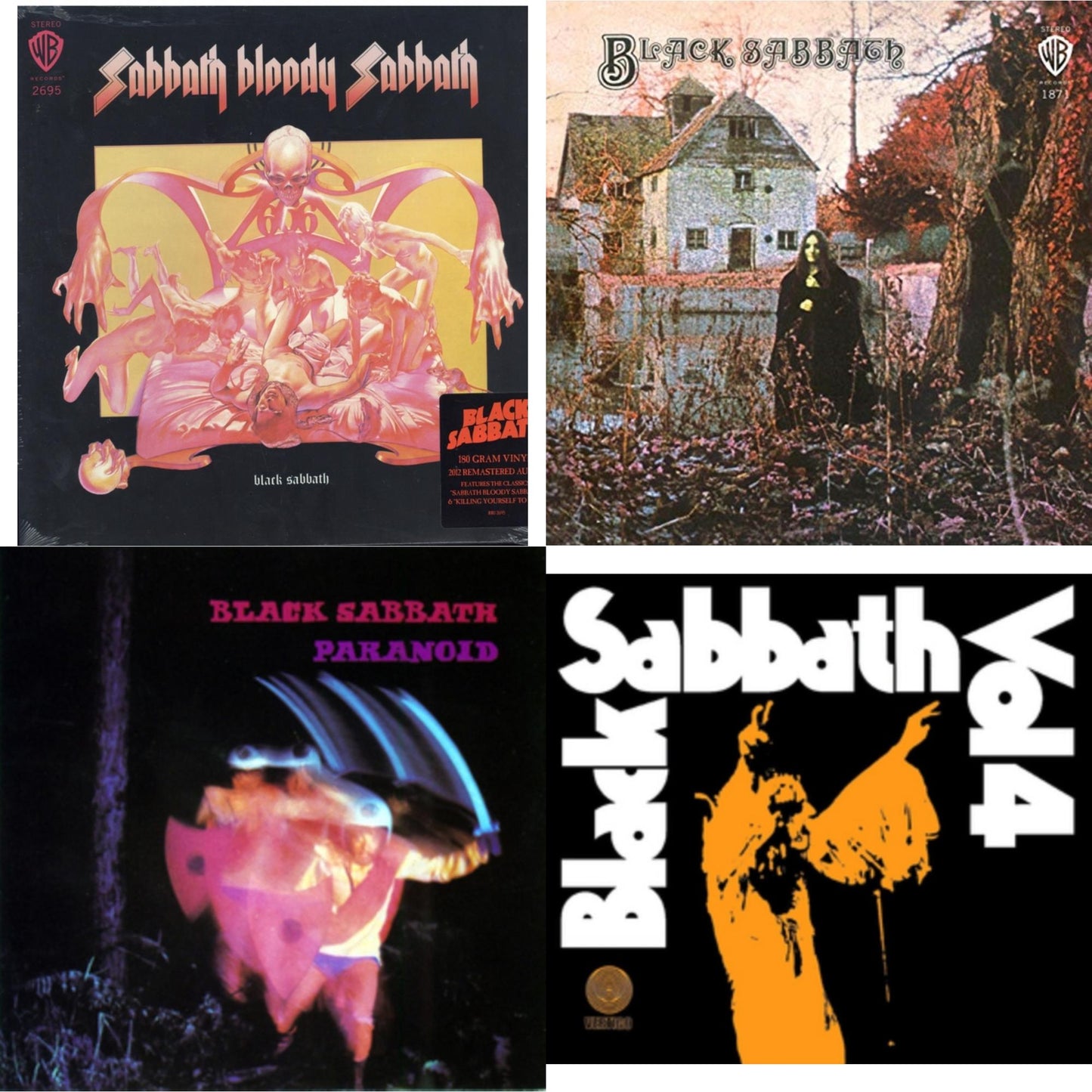 Sabbath Bloody Sabbath (180G) & Black Sabbath (180G) & Paranoid & Black Sabbath Vol.4
