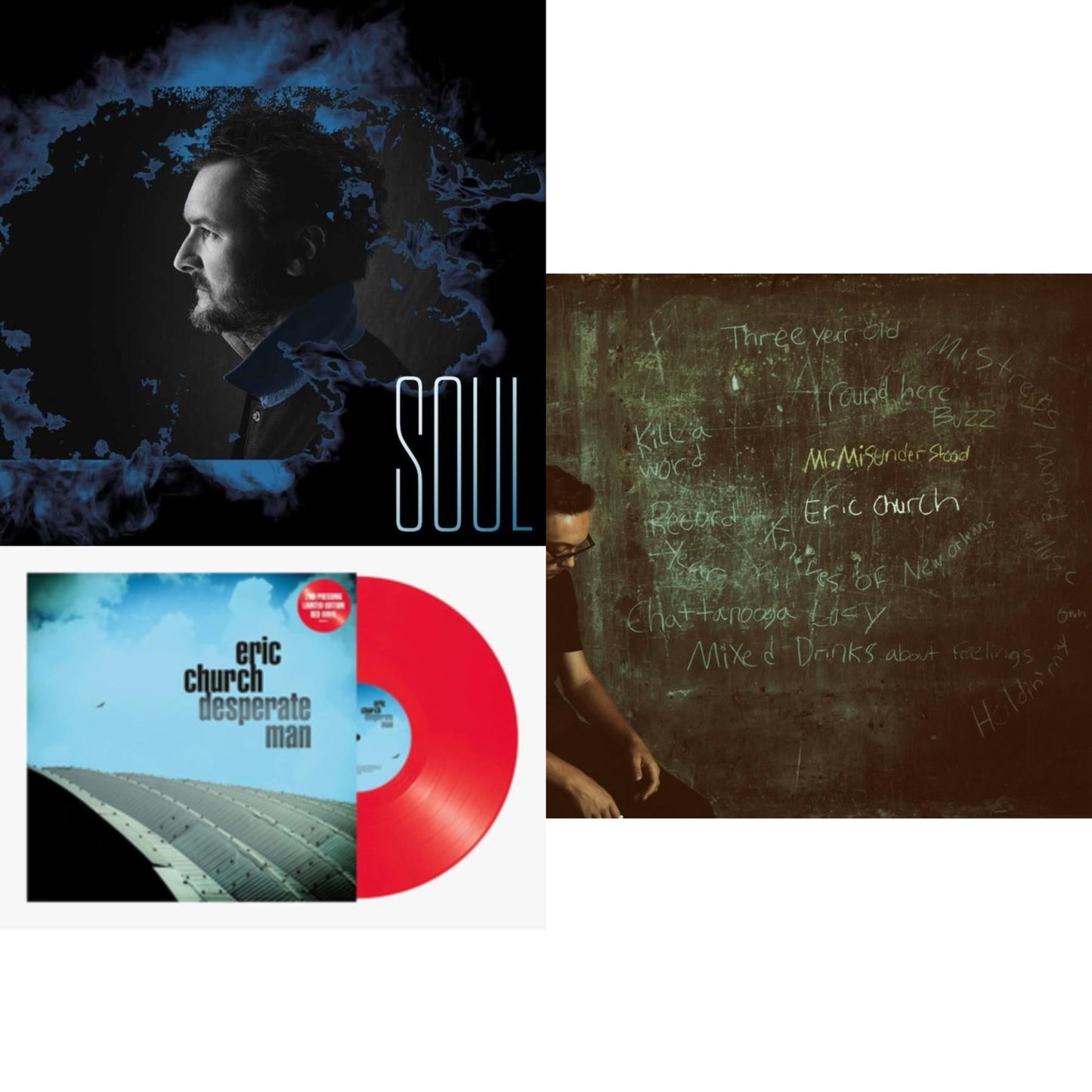 Soul & Desperate Man (Red LP Vinyl) & Mr. Misunderstood (Blue LP Vinyl)
