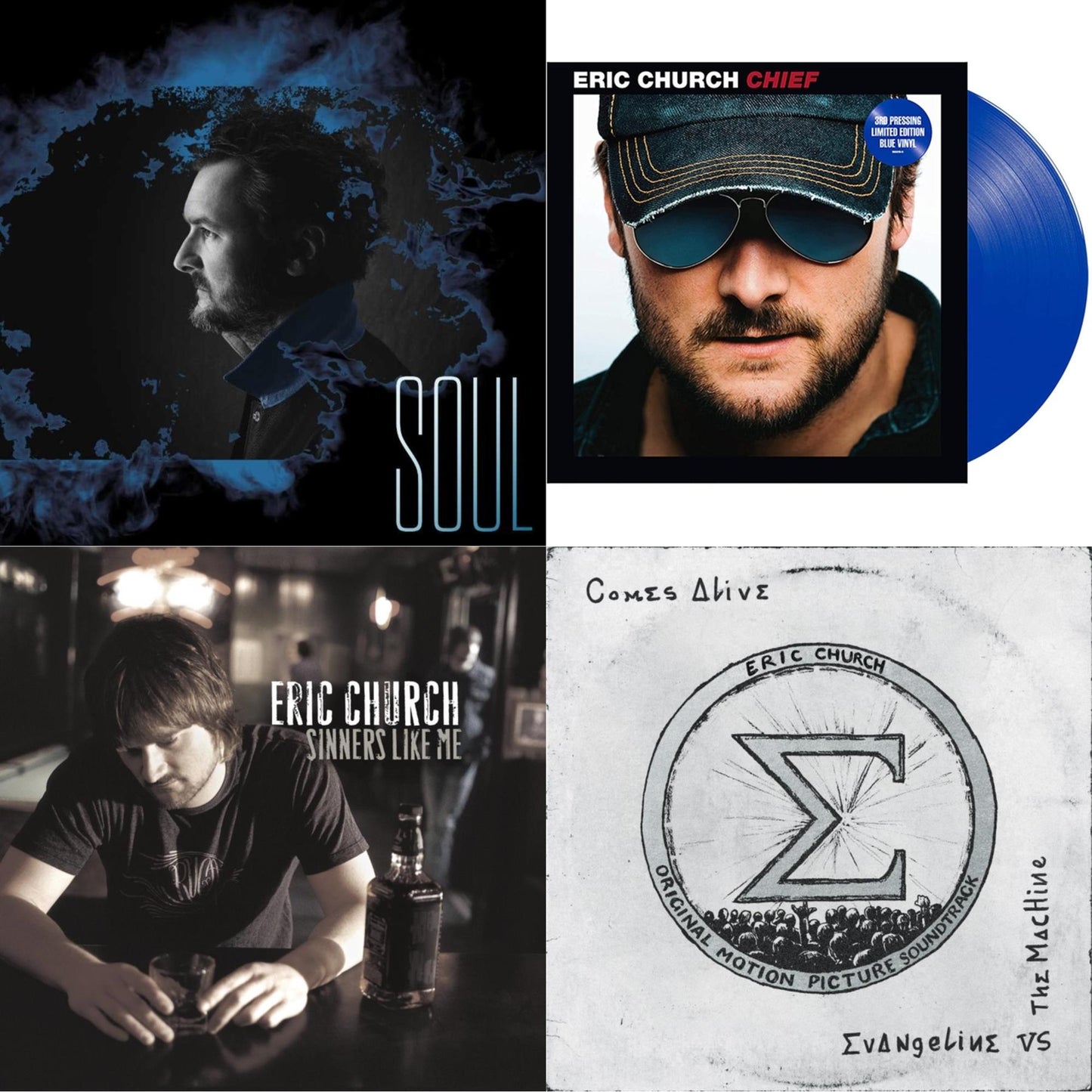Soul & Chief (Blue LP Vinyl) & Sinners Like Me (Blue LP Vinyl) & Evangeline Vs. The Machine Comes Alive (2LP)