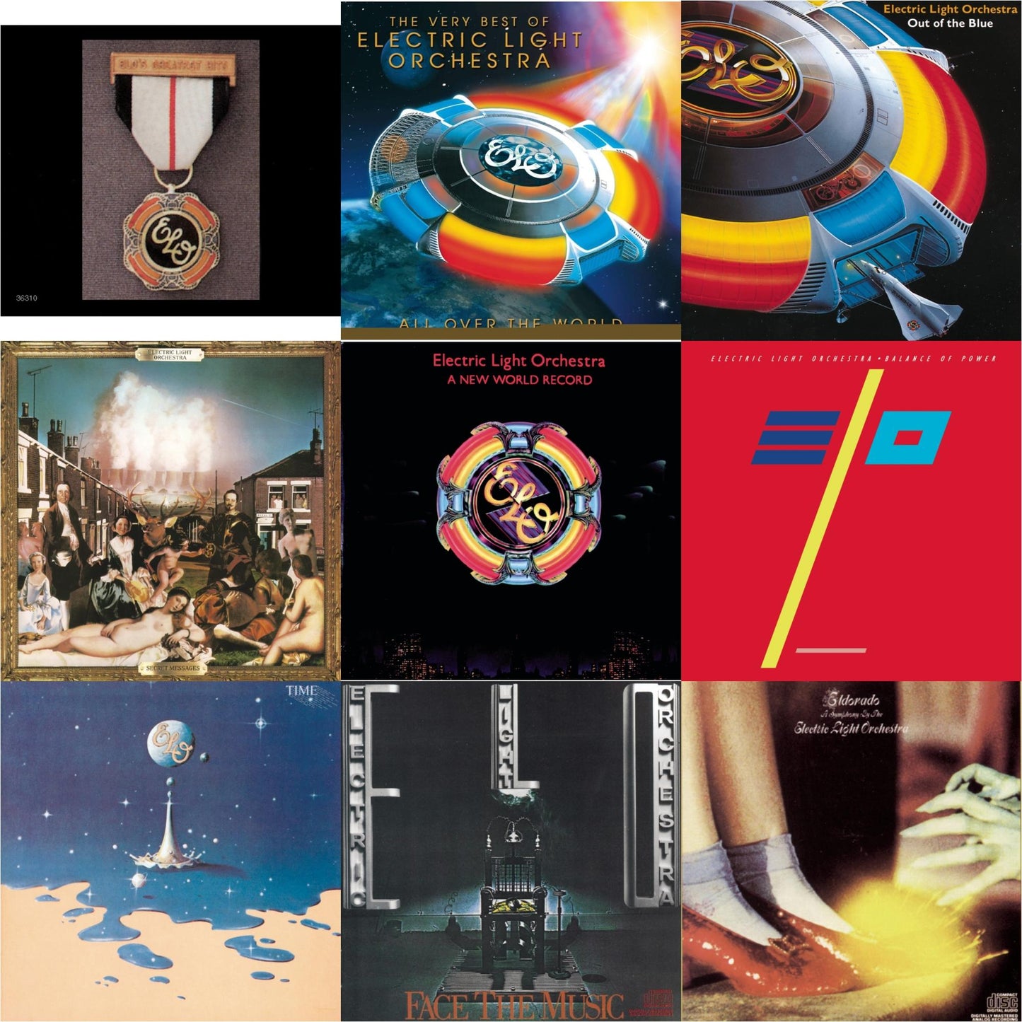 Greatest Hits & All Over The World: Very Best Of & Out Of The Blue & Secret Messages & New World Record & Balance Of Power & Time & Face The Music & Eldorado