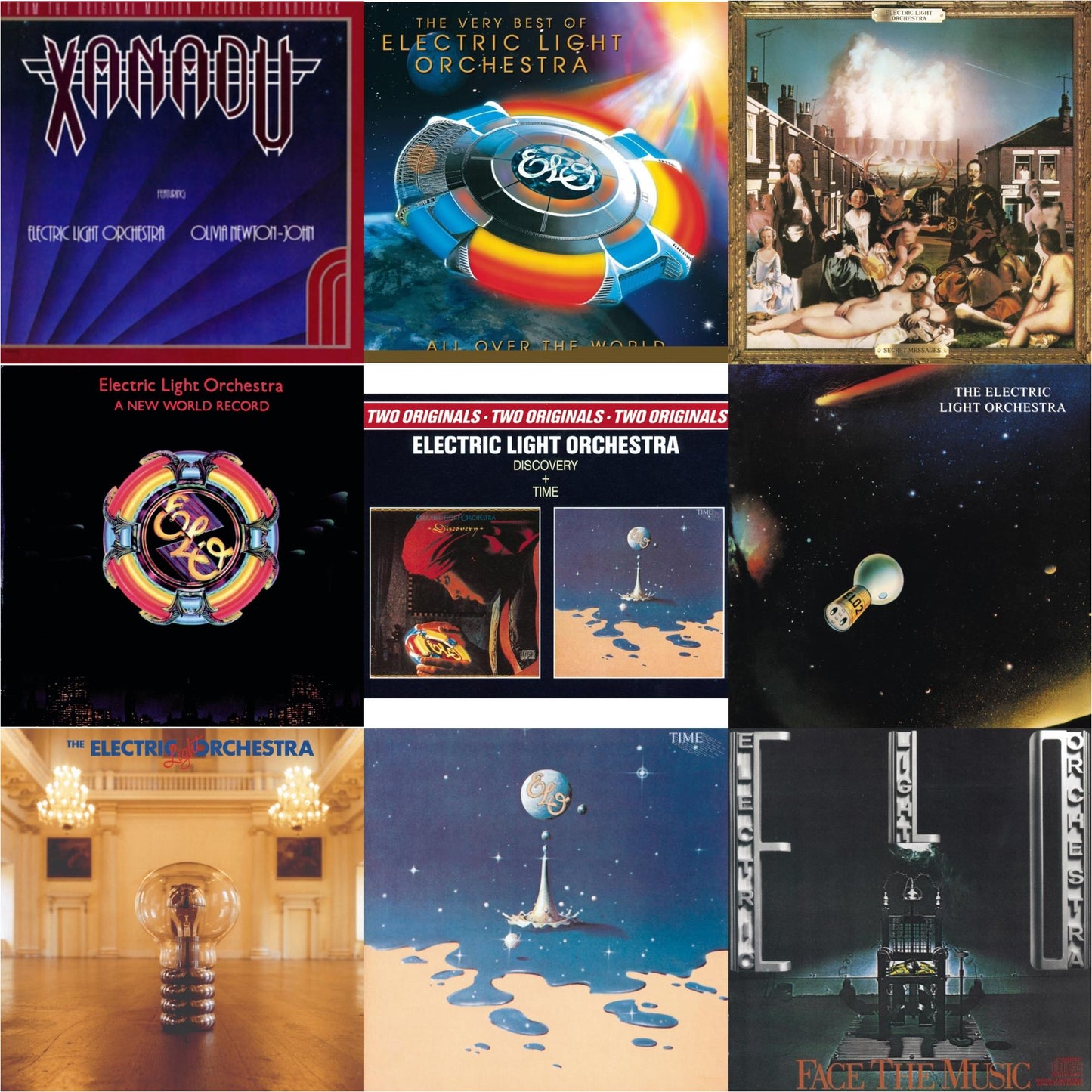 Xanadu - Original Motion Picture Soundtrack & All Over The World: Very Best Of & Secret Messages & New World Record & Discovery & Elo 2 & No Answer & Time & Face The Music