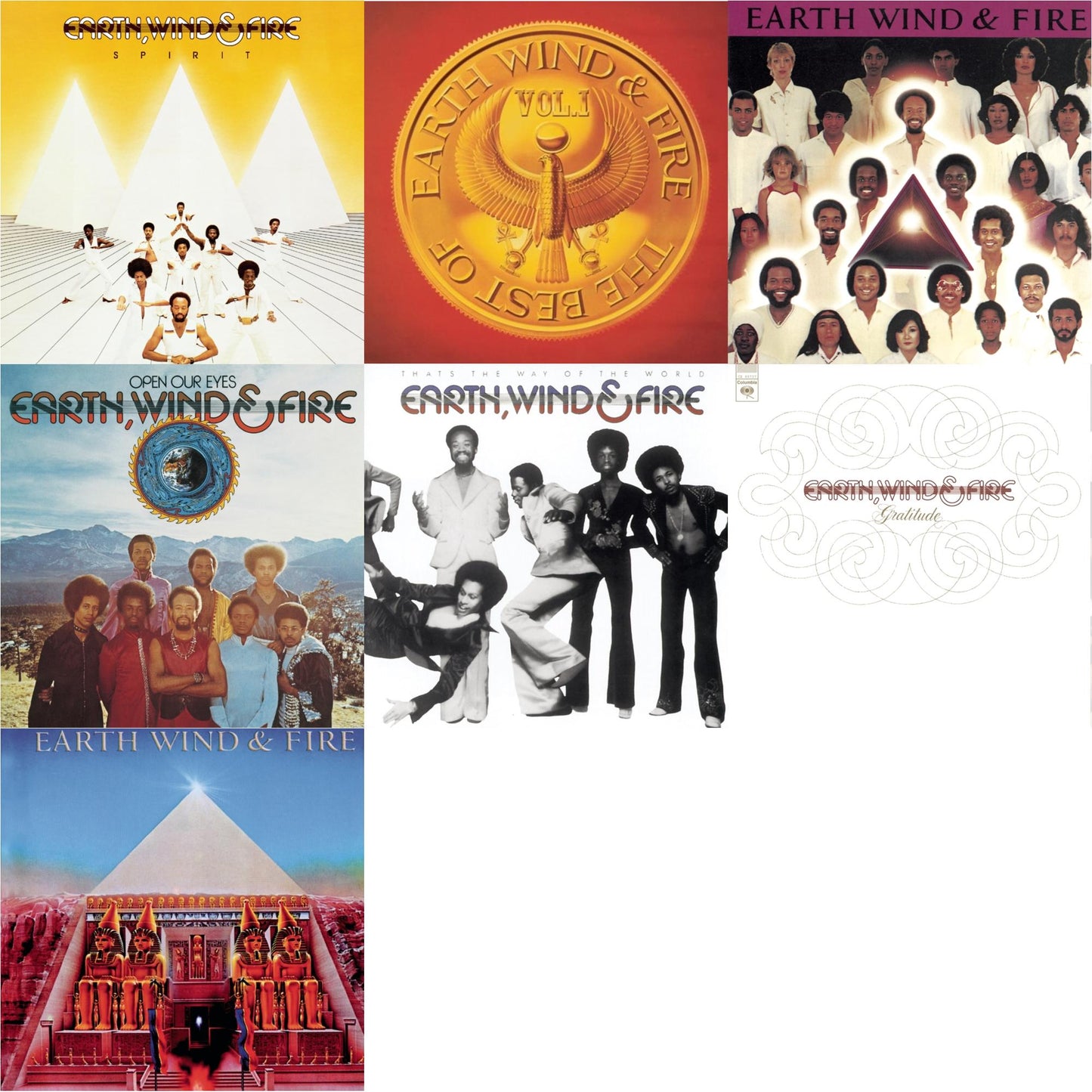 Best Of Vol.1 & That's The Way Of The World & Faces & Open Our Eyes & Spirit & All N All & Gratitude
