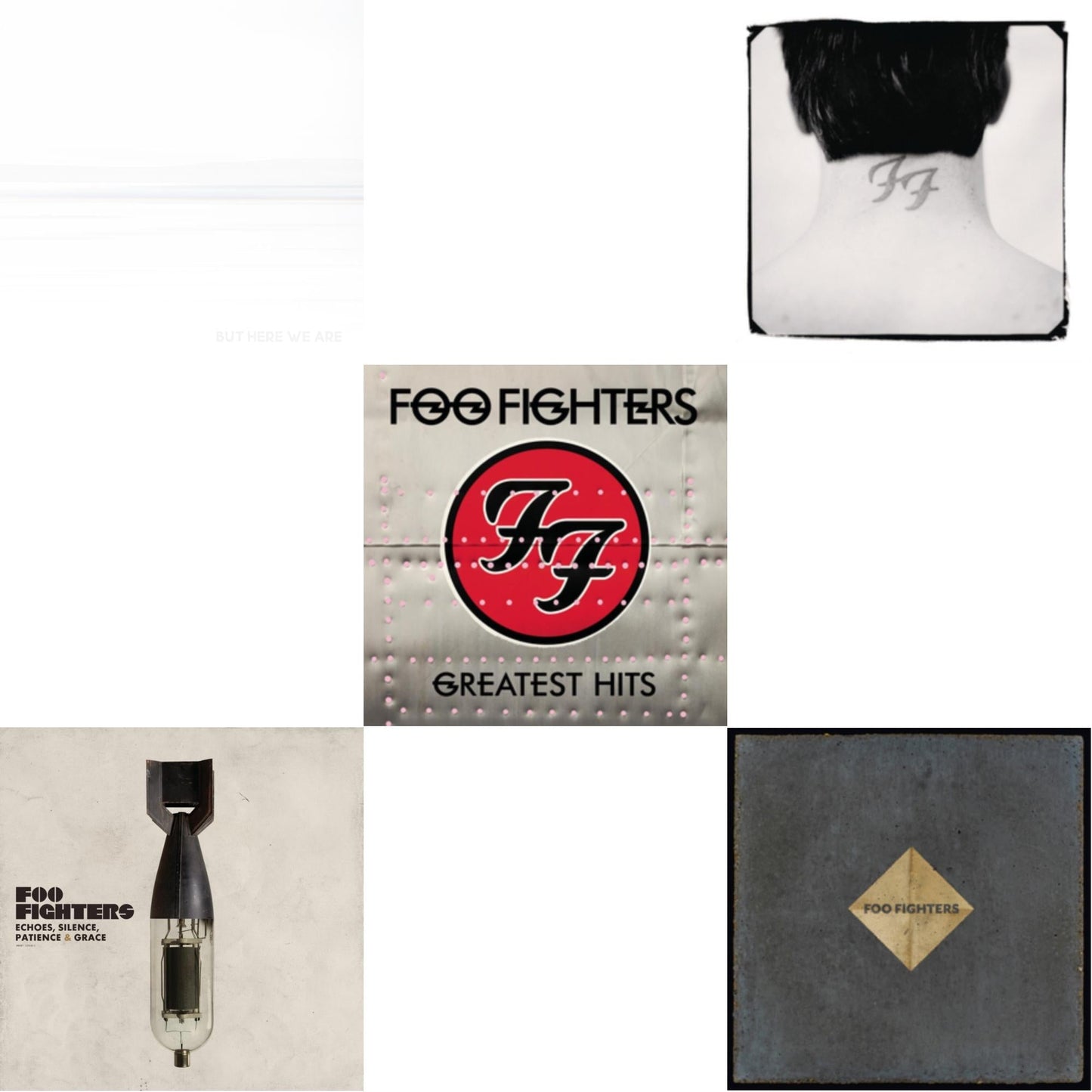 But Here We Are (White LP Vinyl) & Echoes Silence Patience & Grace & Greatest Hits (2LP/Dl Card/Gatefold) & There Is Nothing Left To Lose (2LP/Dl Card) & Concrete & Gold (140G/Dl Code/2LP)