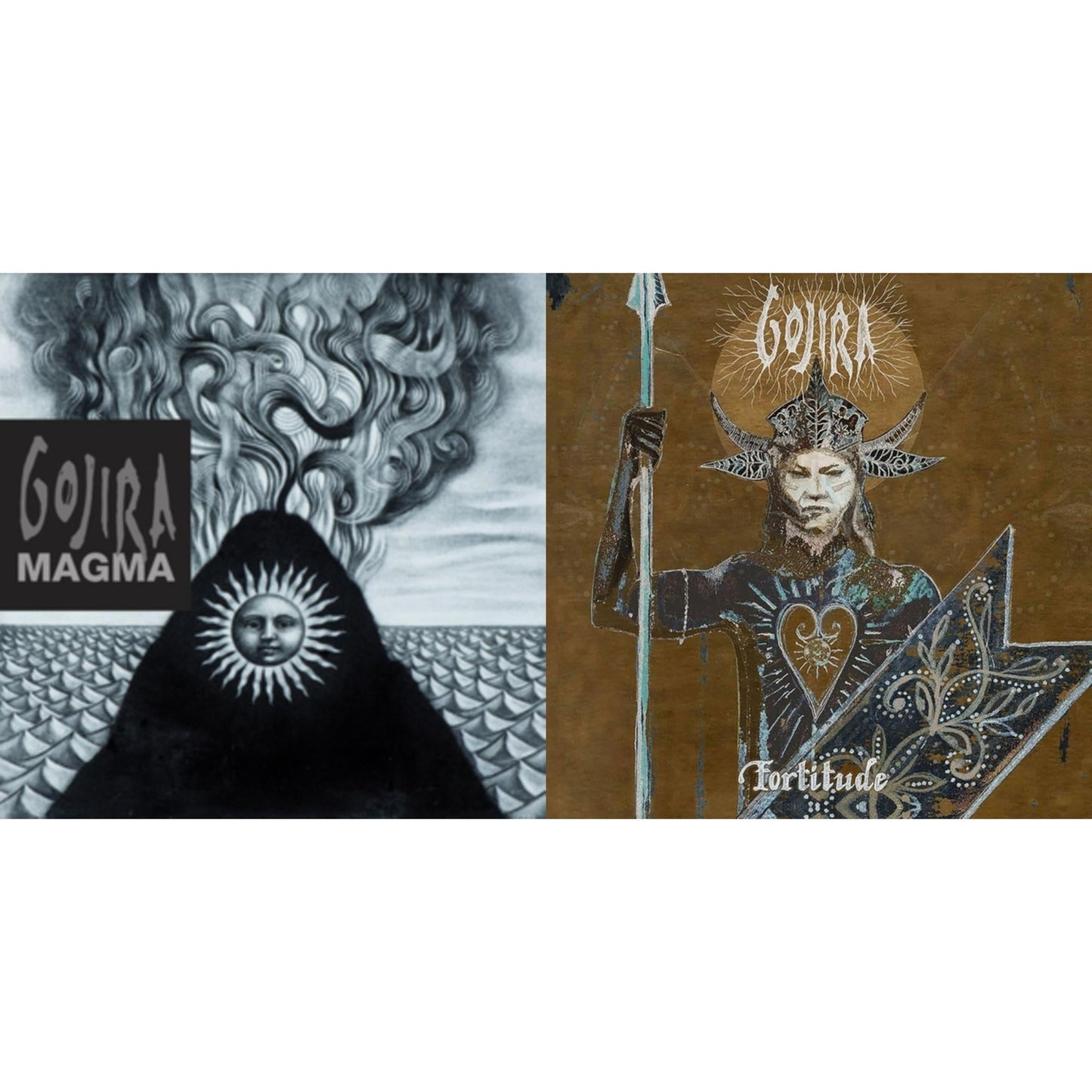 Magma (Dl Card) & Fortitude (Opaque Gray/Brown Heavy Splatter LP Vinyl)