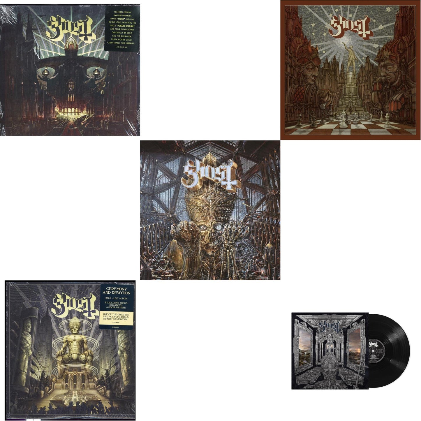 Meliora (Deluxe Edition) & Ceremony & Devotion (2LP) & Impera & Popestar (Grey Smoke LP Vinyl) & Skeleta