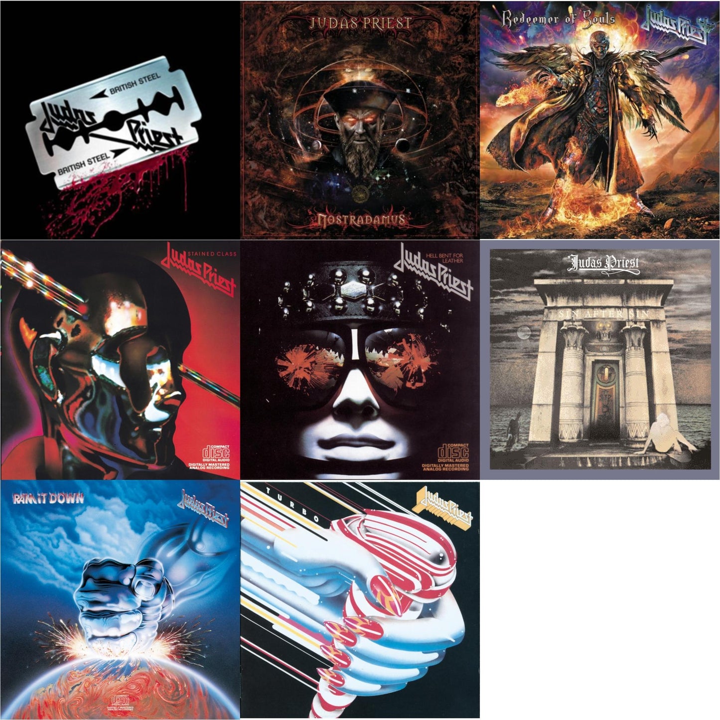 Nostradamus & British Steel (30Th Anniversary Legacy Edition) & Ram It Down & Stained Class & Turbo & Hell Bent For Leather & Sin After Sin & Redeemer Of Souls