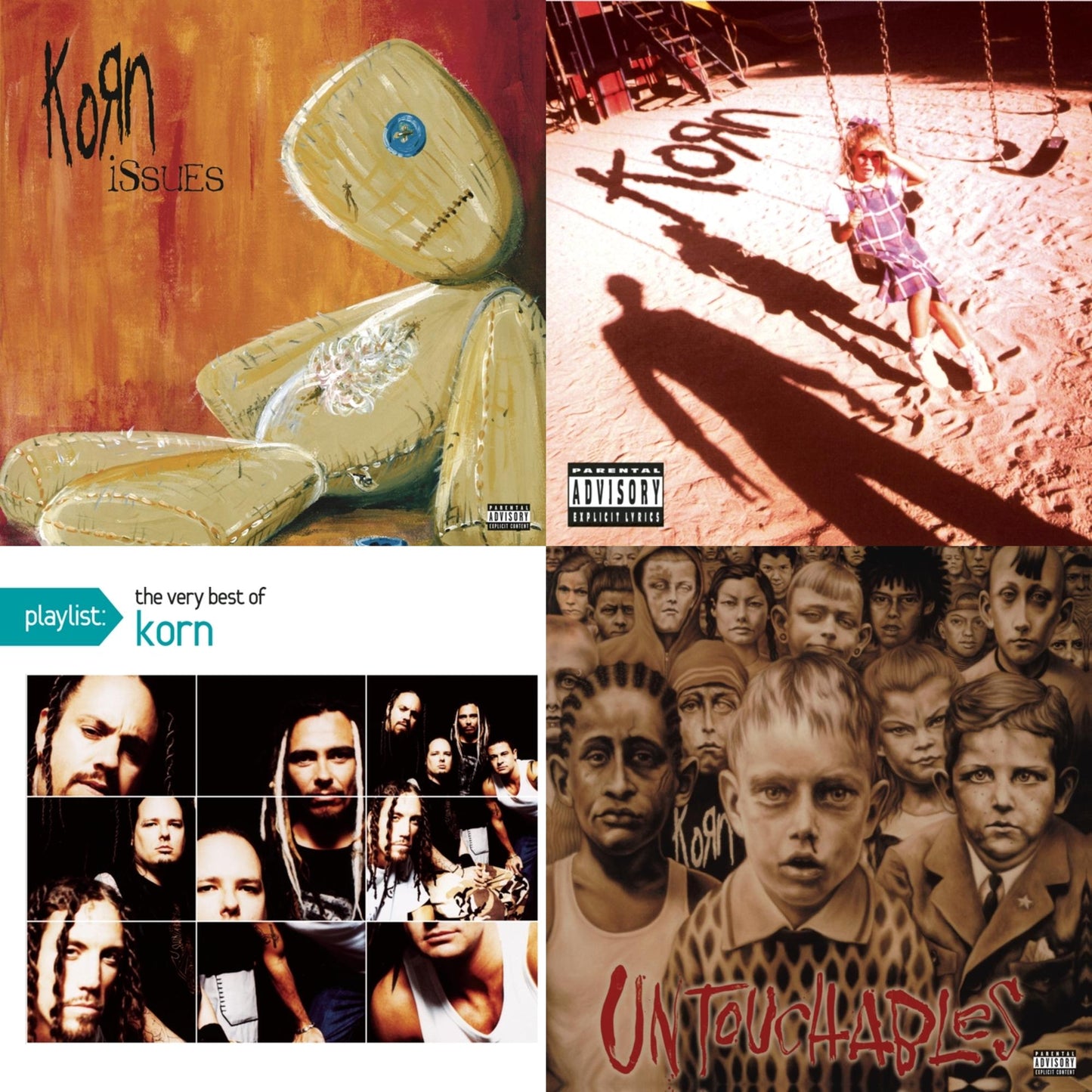 Korn (Explicit) & Issues (Explicit) & Untouchables & Playlist: Very Best Of Korn
