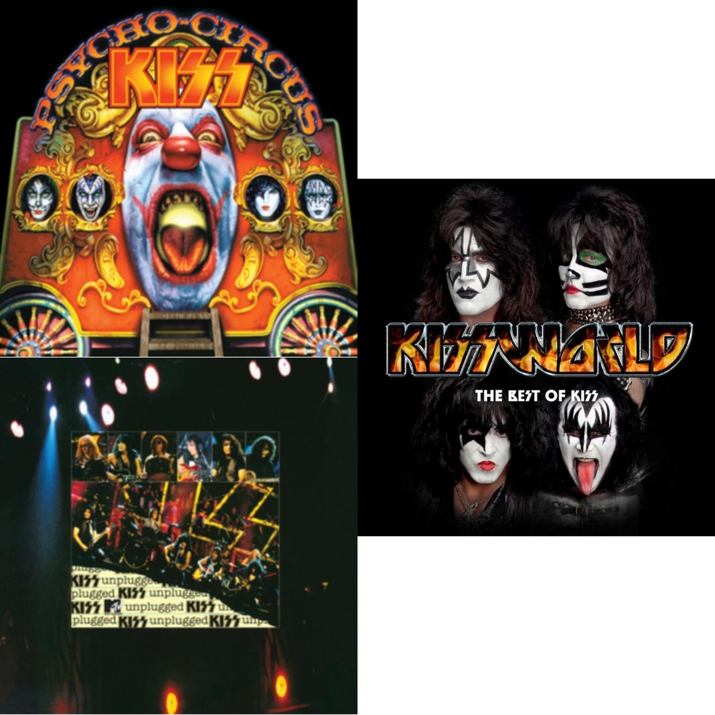 Psycho Circus & Mtv Unplugged & Kissworld - The Best Of Kiss (2 LP)