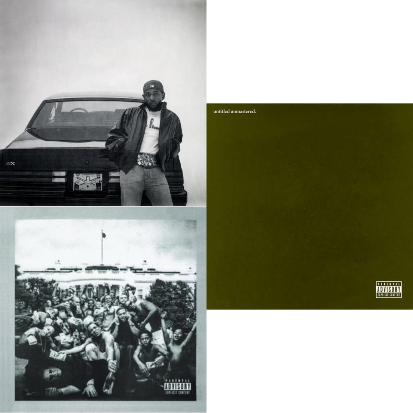Gnx (X) & To Pimp A Butterfly & Untitled Unmastered (X)